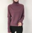 Damen-Rollkragenpullover G208 dunkelviolett