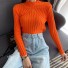 Damen-Rollkragenpullover G373 orange