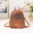 Damen-Rucksack mit Glitzer braun