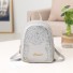 Damen-Rucksack mit Glitzer grau