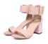 Damen-Sandalen mit Absatz A842 rosa