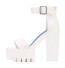 Damen-Sandalen mit hohem Absatz weiß