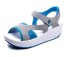 Damen-Sandalen mit Klettverschluss blau