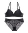 Damen-Set – Bralette-BH und Höschen schwarz