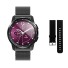 Damen-Smartwatch mit Ersatzarmband K1370 schwarz