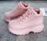 Damen-Sneaker auf der J2421-Plattform rosa