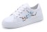 Damen-Sneaker mit Blumen J1175 blau