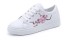 Damen-Sneaker mit Blumen J1175 rosa