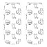 Damen-Socken mit Katzen A665 9