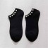 Damen-Socken mit Perlen schwarz