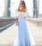 Damen-Sommerkleid im Boho-Stil J1741 blau