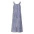 Damen-Sommeroverall mit Karomuster blau