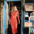 Damen-Strandkleid P343 rot