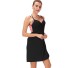 Damen-Strandkleid P729 schwarz