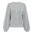 Damen-Strickpullover B45 grau