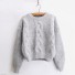 Damen-Strickpullover G290 grau