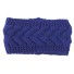 Damen-Strickstirnband J3256 blau