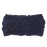 Damen-Strickstirnband J3256 dunkelblau