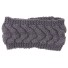 Damen-Strickstirnband J3256 grau