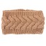 Damen-Strickstirnband J3256 khaki