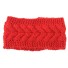 Damen-Strickstirnband J3256 rot