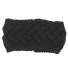 Damen-Strickstirnband J3256 schwarz