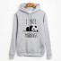 Damen-Sweatshirt I HATE MORNINGS grau