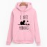 Damen-Sweatshirt I HATE MORNINGS rosa