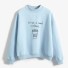 Damen-Sweatshirt KAFFEE hellblau