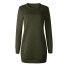 Damen-Sweatshirt-Kleid A9 armeegrün