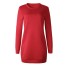 Damen-Sweatshirt-Kleid A9 rot