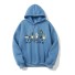 Damen-Sweatshirt mit A44-Aufdruck blau