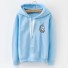 Damen-Sweatshirt mit Aufdruck hellblau