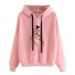 Damen-Sweatshirt mit Handdruck rosa