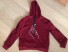 Damen-Sweatshirt mit Handdruck weinrot