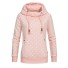 Damen-Sweatshirt mit Herzen rosa