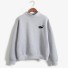 Damen-Sweatshirt mit Katze grau