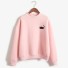 Damen-Sweatshirt mit Katze rosa