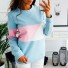 Damen-Sweatshirt mit Muster A39 rosa