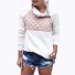 Damen-Sweatshirt mit Muster rosa