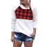 Damen-Sweatshirt mit Muster rot