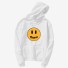 Damen-Sweatshirt mit Smiley-Aufdruck weiß