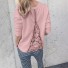 Damen-Sweatshirt mit Spitze B12 rosa