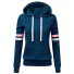 Damen-Sweatshirt mit Streifen blau