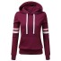 Damen-Sweatshirt mit Streifen lila