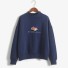 Damen-Sweatshirt mit Sushi-Motiv dunkelblau