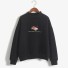 Damen-Sweatshirt mit Sushi-Motiv schwarz