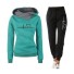 Damen-Sweatshirt und Jogginghose B873 grün