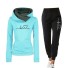 Damen-Sweatshirt und Jogginghose B873 hellblau