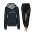 Damen-Sweatshirt und Jogginghose B873 schwarz